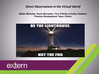 Challenges and Advantages of Virtual Direct Observations in Practice Development Teams