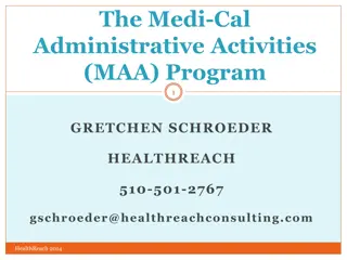 Medi-Cal Administrative Activities (MAA) Program
