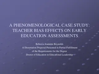 Teacher Bias Effects on Early Education Assessments