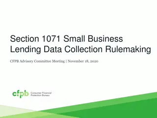 Insights into Section 1071 Small Business Lending Data Collection Rulemaking