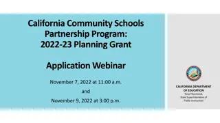 California Community Schools Partnership Program Overview 2022-23