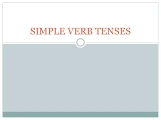 Simple Verb Tenses and Correct Verb Forms
