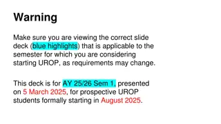 UROP Program Overview for AY 25/26 Sem 1 Prospective Students