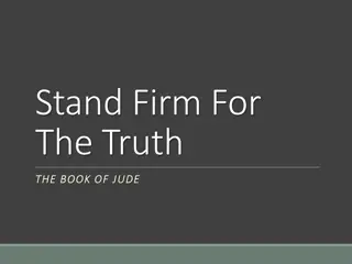 Stand Firm For The Truth - The Book of Jude Overview