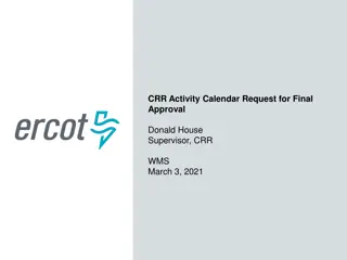 ERCOT Calendar Approval Process Update