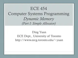 Dynamic Memory Allocation in Computer Systems Programming