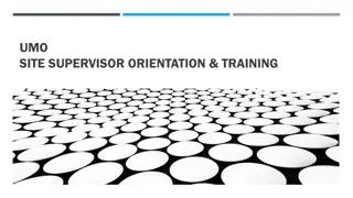 Clinical Supervision Training for Site Supervisors in Mental Health Program
