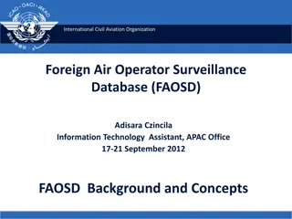 Foreign Air Operator Surveillance Database (FAOSD) Overview