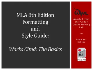 MLA Works Cited Page Formatting: Essential Guidelines for Research Papers