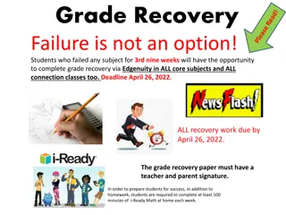 Academic Support and Grade Recovery Information for Students