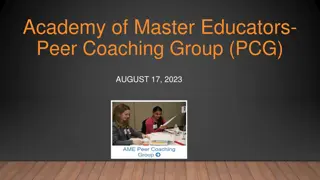 Peer Coaching for Educators: Formative Feedback and Development