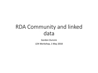 RDA: Data Recording and Linked Data Concepts