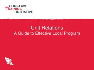 Guide to Effective Local Program Unit Relations