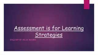 Boosting Learning Impact with Assessment is for Learning Strategies Enquiry