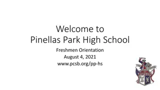Pinellas Park High School Freshmen Orientation Guide
