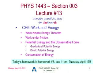 Work, Energy, and Forces in Physics
