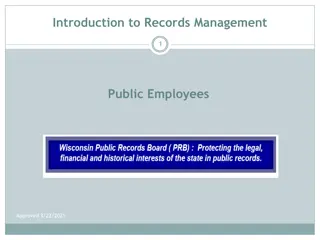 Public Records Management for Public Employees