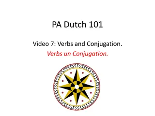 Pennsylvania Dutch Verb Conjugation Rules and Exceptions