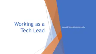 Tech Lead Insights and Career Journey