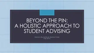 A Holistic Approach to Student Advising Scenarios and Toolkits