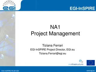 EGI-InSPIRE Project Management Overview
