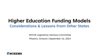 Lessons in Higher Education Funding Models