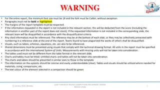 Guidelines for 2024 Rocket Competition Preliminary Design Report