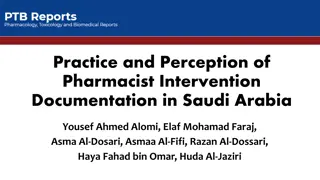 Exploring Pharmacist Intervention Documentation in Saudi Arabia