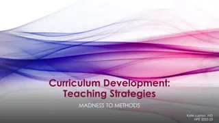Innovative Teaching Strategies for Curriculum Development by Kate Lupton, MD HPE