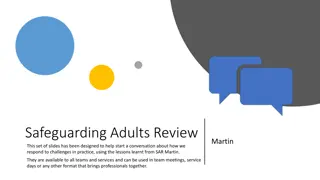 Safeguarding Adults - Lessons from SAR Martin