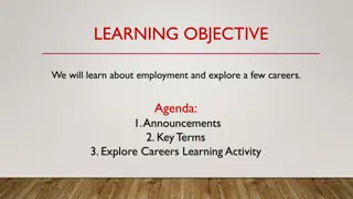 Explore Employment and Career Options with Learning Activity