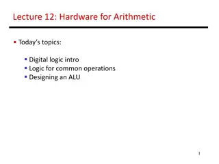 Introduction to Hardware for Arithmetic: Digital Logic, ALU Design, Transistors & Logic Blocks