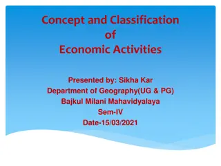 Economic Activities and Sectors Classification