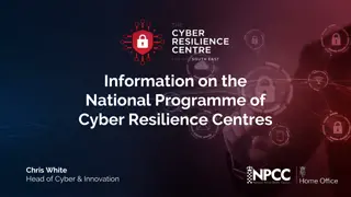 National Programme of Cyber Resilience Centres Overview