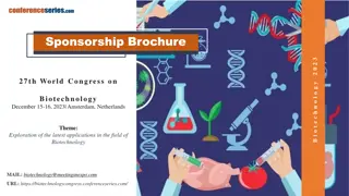 Exploration of Latest Biotechnology Applications at 27th World Congress