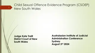 Child Sexual Offence Evidence Program in New South Wales