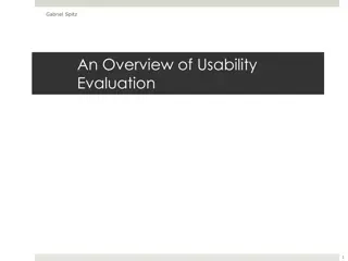 Exploring Usability Evaluation Methods and Techniques