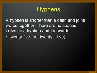 Hyphens: When and How to Use Them Correctly