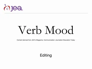 Verb Moods in Journalism: Indicative, Imperative, Subjunctive