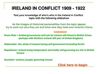 Ireland in Conflict 1909-1922 Historical Personalities Slideshow