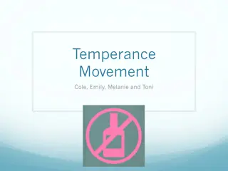 Overview of the Temperance Movement in the United States
