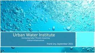 Impact of Increasing Cyber Threats on Urban Water Infrastructure
