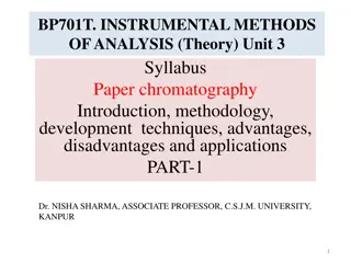 Chromatography: Techniques, Advantages, and Applications - Part 1