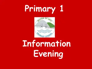 Primary 1 Information and Learning Insights