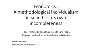Methodological Individualism in Economics