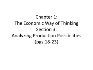 Production Possibilities in Economics