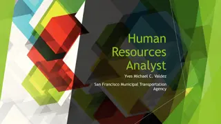 Yves Michael C. Valdez - Human Resources Analyst at San Francisco Municipal Transportation Agency