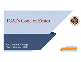 ICAI Code of Ethics - Compliance Guidelines & Standards for CAs