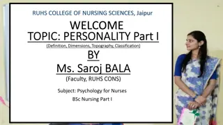 Personality: Psychology Insights for Nurses
