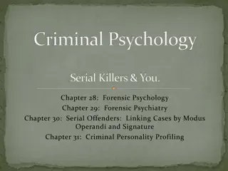 Serial Killers: Types and Characteristics